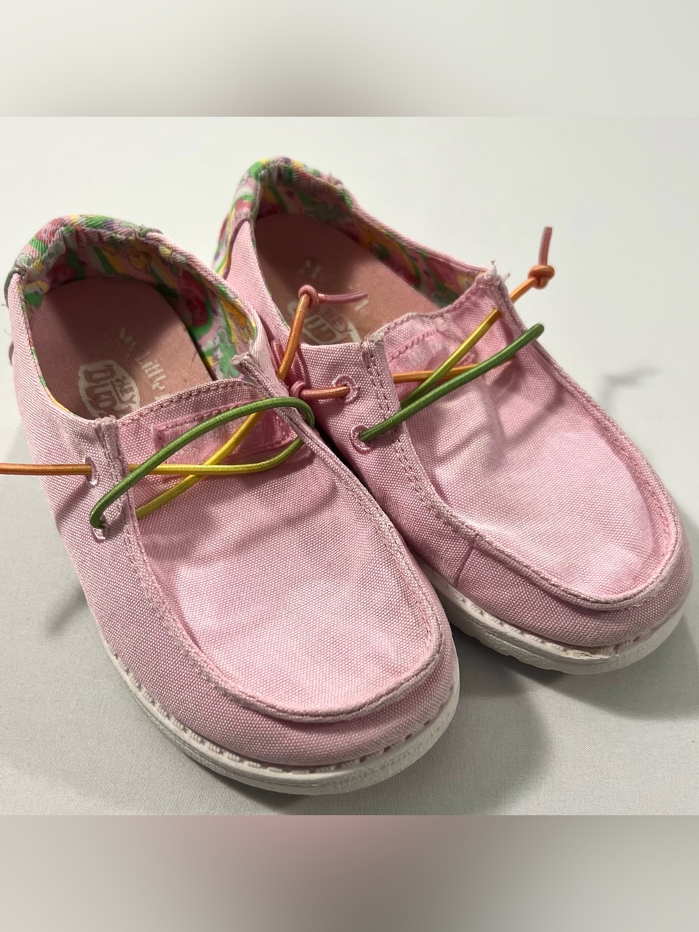 My Little Pony Hey Dude Wendy Pink Slip On Shoes Girls Youth C10